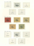 Stamp of Venezuela 1854-1903, small collection of local stamps incl. 1854 Bejuma "Franca" and "Debe" unused, 1876 oval "Correo entre Caracas y Petare" mint