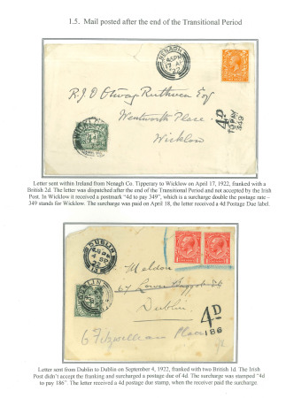 Stamp of Ireland » Political & Transitional Periods Transitional Period Exhibition Collection1922-25 An