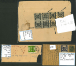 Stamp of Indian States » Bundi 1914  Bundi Cow issues used on covers. A lot of 35