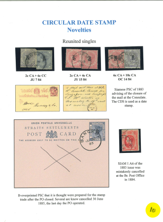 Stamp of British P.O. in Siam (Bangkok) » Cancellations Circular date stamp: 1882-85 Watermark CC & CA, used