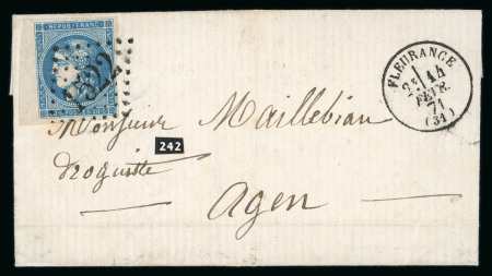 Stamp of France » Lettres Classiques 1871, Ensemble de 2 lettres avec Bordeaux dont mixte avec Lauré