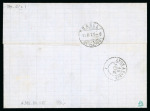 Stamp of France » Lettres Classiques 1871, Ensemble de 2 lettres avec Bordeaux dont mixte avec Lauré