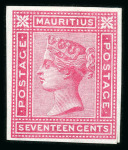 Stamp of Mauritius » 1879-80 De La Rue Watermark CC (SG 92-100) 1879-80 2c., 13c., 17c., 28c., 50c., and 2r50c. set