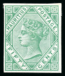 Stamp of Mauritius » 1879-80 De La Rue Watermark CC (SG 92-100) 1879-80 2c., 13c., 17c., 28c., 50c., and 2r50c. set