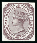 Stamp of Mauritius » 1879-80 De La Rue Watermark CC (SG 92-100) 1879-80 2c., 13c., 17c., 28c., 50c., and 2r50c. set