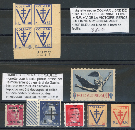 Stamp of France » Libération Libération, agréable collection sur diverses plaquettes