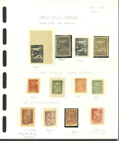 Stamp of Poland » Collections 1942-1945 outstanding collection of the local post stamps issued in the polish POW's camps in Germany