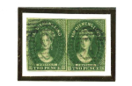 Stamp of Australia » Tasmania 1857-1869, 2d imperforate watermark numeral, used,/unused,