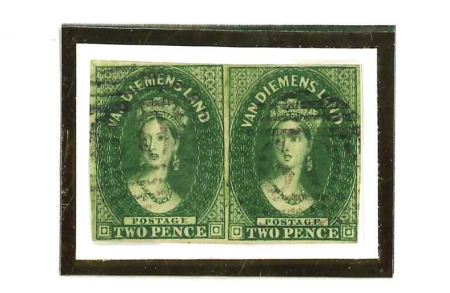 Stamp of Australia » Tasmania 1857-1869, 2d imperforate watermark numeral, used,/unused,