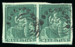Stamp of Mauritius » 1858-62 Britannia Issues (SG 26-35) 1858, undenominated Britannia issue, imperforate, no