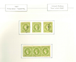 Stamp of Australia » Victoria 1857, 1d yellow-green, imperforate, watermark large star, collection