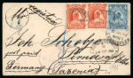 Stamp of Nigerias » Niger Coast Protectorate Sapele: 1898, trio of covers showing the Sapele cds, squared circle and registered oval ds,