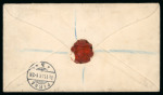 Stamp of Nigerias » Niger Coast Protectorate Sapele: 1898, trio of covers showing the Sapele cds, squared circle and registered oval ds,