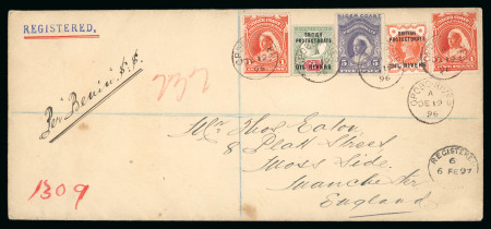 Stamp of Nigerias » Niger Coast Protectorate Opobo River: 1896 (Dec 19) envelope sent registered