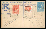 Stamp of Nigerias » Niger Coast Protectorate Opobo: 1895 (Aug 16) Overprinted 2d registration envelope (size F) sent to England