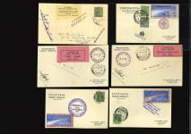 Stamp of India » 1855-1946 De La Rue and later Crown Colony Issues 1936-1939 Stephen Smith six rocket mail envelopes postmarked