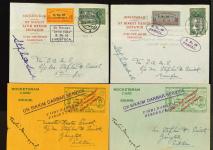 Stamp of India » 1855-1946 De La Rue and later Crown Colony Issues 1935-1972 Stephen Smith six rocketgrams postmarked