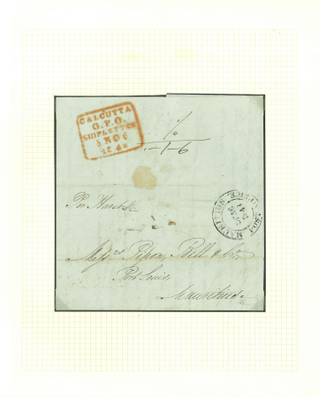 Stamp of Mauritius » Collections 1840s and 1850s, group of twenty letters, incoming