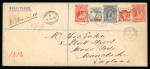 Stamp of Nigerias » Niger Coast Protectorate 1893-96, Group of four covers incl. 1896 (Dec 19) envelope