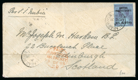 Stamp of Nigerias » Niger Coast Protectorate Old Calabar River: 1893-1901, group of five covers/cards