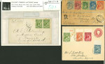 Stamp of Nigerias » Niger Coast Protectorate Collection: Balance group of covers, fronts and cancels with the 1894 (Jan), 1894 (May) and 1897-98 issues