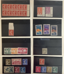 Stamp of France » Collections 1849-1960, sur des plaquettes de présentation ensemble