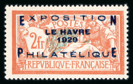 Stamp of France » Émissions à partir de 1900 1929, Merson surchargé Y&T n°257A, Exposition Philatélique