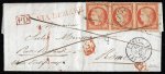 Stamp of France » Lettres Classiques 1855, Affranchissement à 1f20 réalisé avec Cérès Y&T