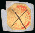 Stamp of Bermuda ST. GEORGES POSTMASTER STAMP, ONE OF ONLY THREE EXAMPLES