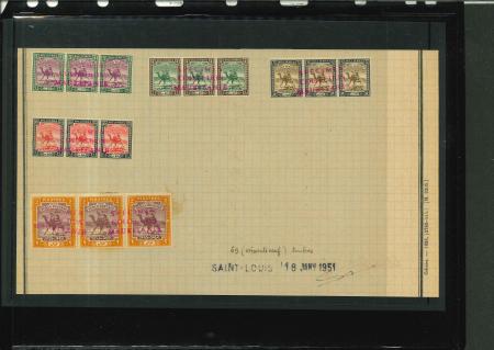Stamp of Sudan 1921-23 1m. to 15m. set of seven, 1927 2p. and Official