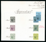 Stamp of Mauritius » 1900-05 Arms Issue (SG 138-155) 1900-05 Arms issue, De La Rue Appendix C sheets with chosen colours for the original 14 values represented by imperforate colour trials