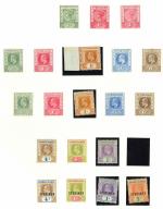 Stamp of Cayman Islands 1900-65, collection mounted on album pages