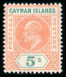 Stamp of Cayman Islands 1900-65, collection mounted on album pages