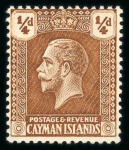 Stamp of Cayman Islands 1900-65, collection mounted on album pages