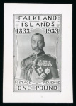 Stamp of Falkland Islands 1933 Tercentenary photographic essays, 11 values (excl.