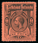 Stamp of Falkland Islands 1869-1970, mint and used collection neatly mounted in a Frank Godden album incl. 1933 Tercentenary mint set