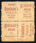 Stamp of New Zealand 1893 advertising underprints collection of 1'500+ stamps, some organised on stockpages and other in dealer packets