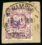 Stamp of Indian States » Bussahir Bussahir 1895-1901, unused and used collection on 2 stockpages