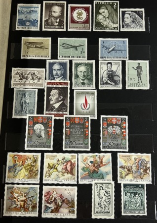 Stamp of Austria Austria, 1948-88, 2 stockbooks and 1 sheet file, mint n.h., used