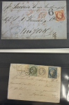 Stamp of France » Lettres Classiques Collections 1849-1870 Lot de 14 lettres ou fragment avec des affr.