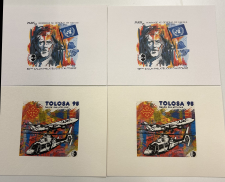 Stamp of France » Blocs et Feuillets Blocs CNEP : 1993-2001, lot de 29 blocs tous en épreuves