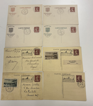 Stamp of France » Collections 1904-1940, lot d'environ 60 entiers postaux au format