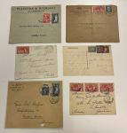 Stamp of France » Collections 1924, lot de 60 lettres et cartes toutes affranchies