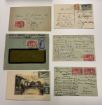 Stamp of France » Collections 1924, lot de 60 lettres et cartes toutes affranchies