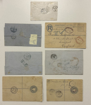 Stamp of Mauritius » Collections 1849-1913 Attractive accumulation of seven covers and