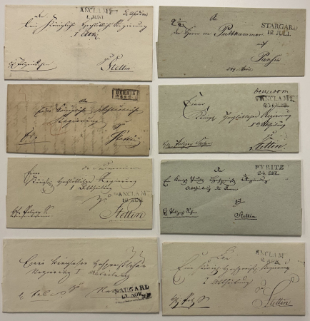 Stamp of Poland » Collections POLAND Germany 1850-60 +- Pommern area, small cover lot