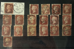 Stamp of Great Britain » Collections 1841- 1870 Line Engraved: Specialised accumulation