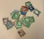 Stamp of Ireland » Collections 1922-99 Duplication in cigar box, noted booklets, some perfins, etc