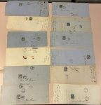 Stamp of Switzerland / Schweiz » Sammlungen Guter Posten ab Rayon I dunkelblau ohne KE