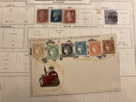Stamp of Large Lots and Collections All World : 1840-1970. in a large box thousands of